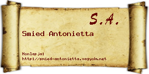 Smied Antonietta névjegykártya